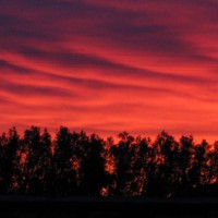 Vivid sunsets at Lake Boga